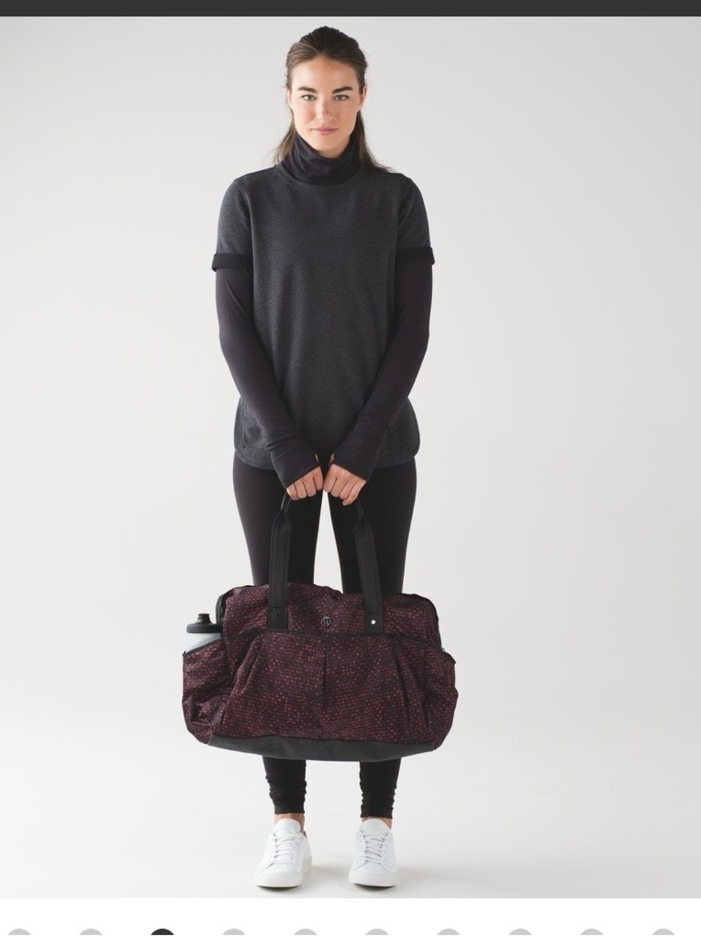 Lululemon All Day Duffel *Heatproof pocket 31L
Shatter Weave Dust Plum / Black
